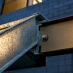 Galvanized exterior stair joint with stainless fastener