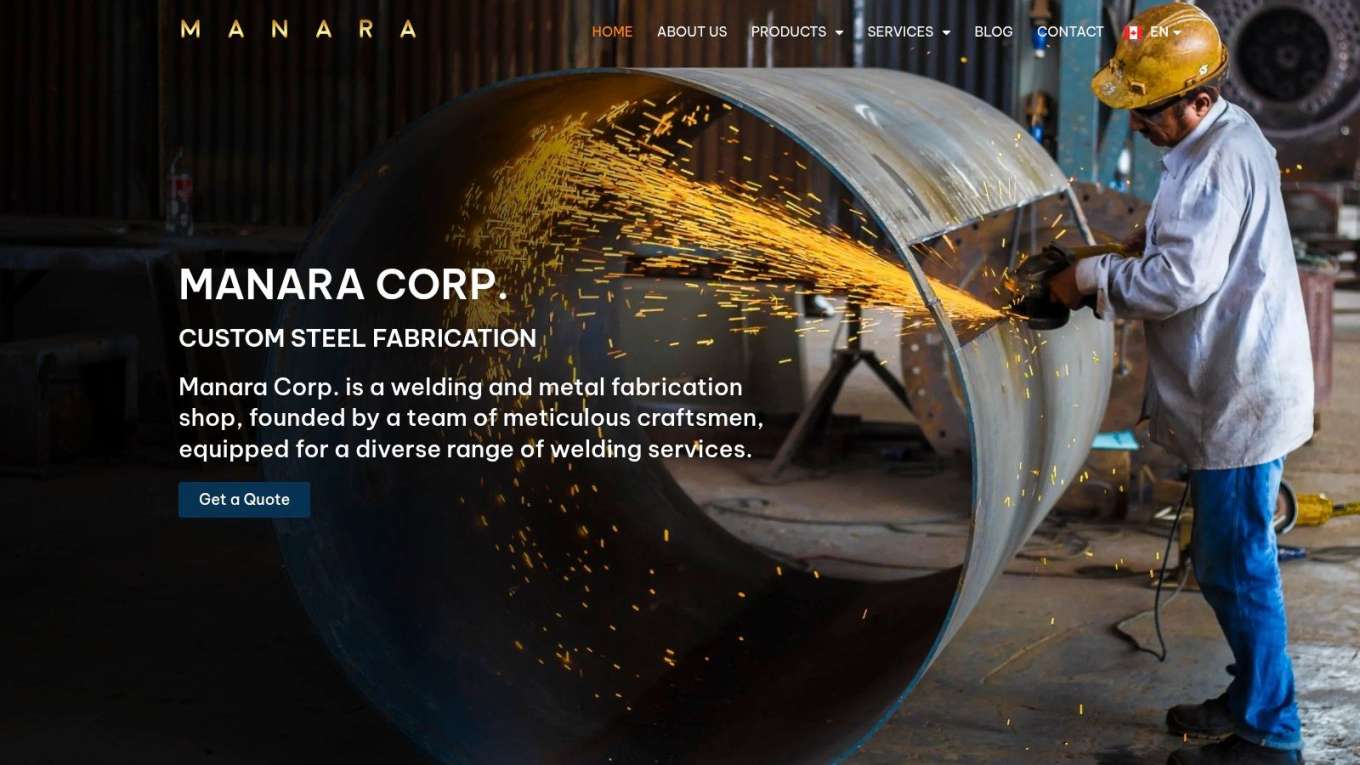 Screenshot from https://manaracorp.com