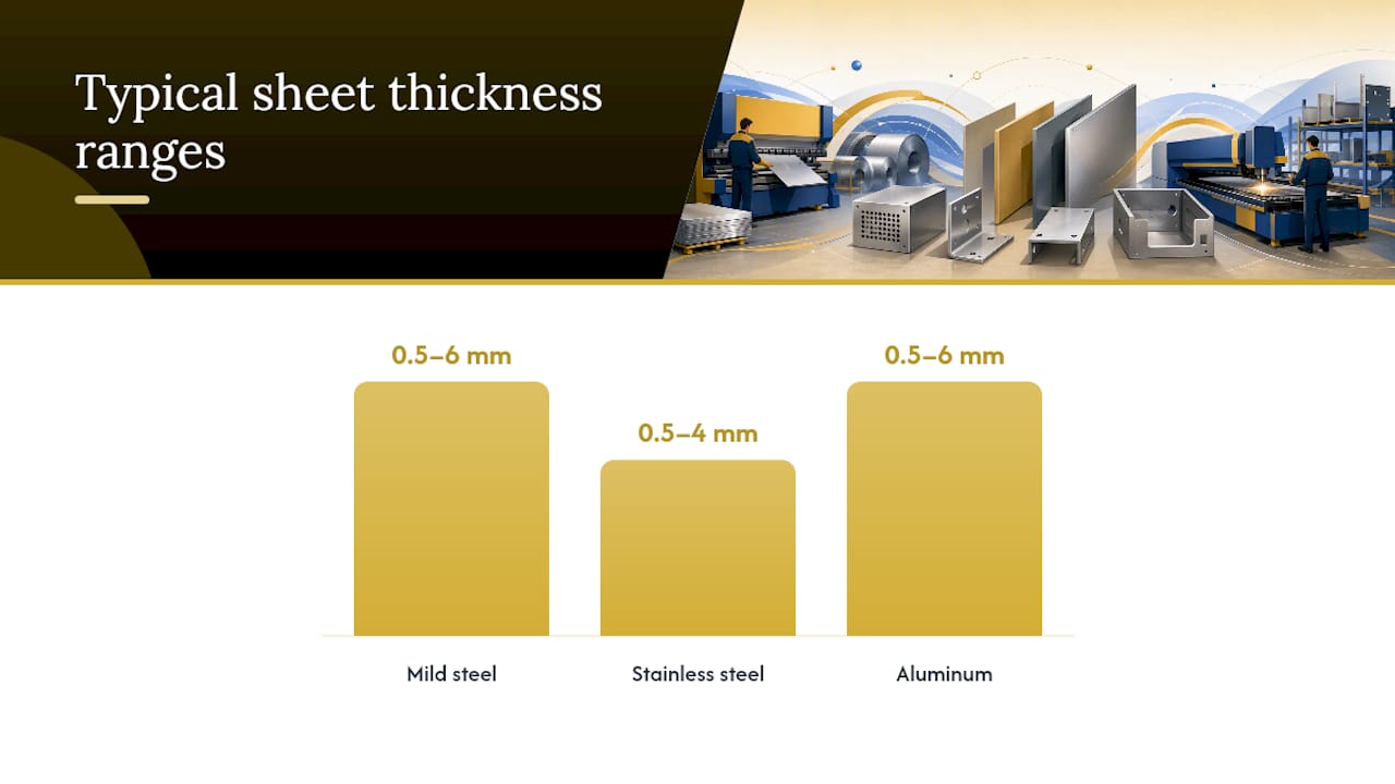 How does material choice affect sheet metal design? — overview diagram
