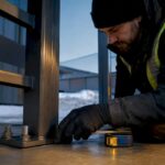 Contrôle d’une fixation de garde-corps en métal