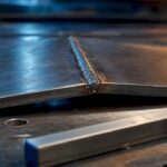 Soudure avec une déformation angulaire