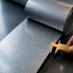 Tôle galvanisée contrôlée lors de l'inspection qualité