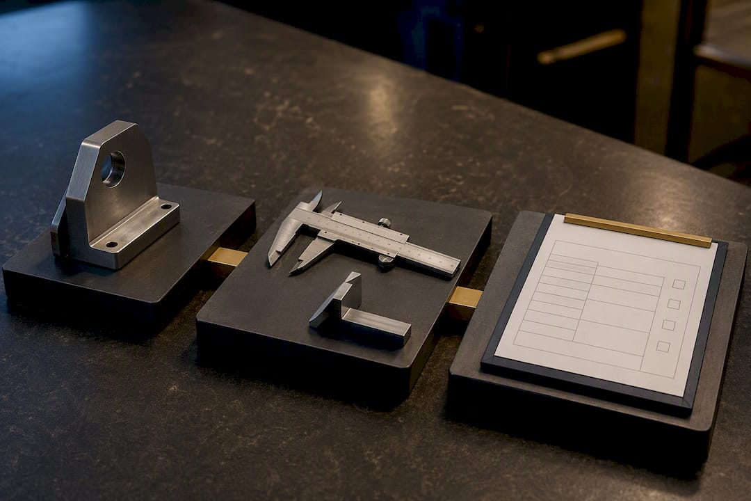 First-article metal inspection sequence