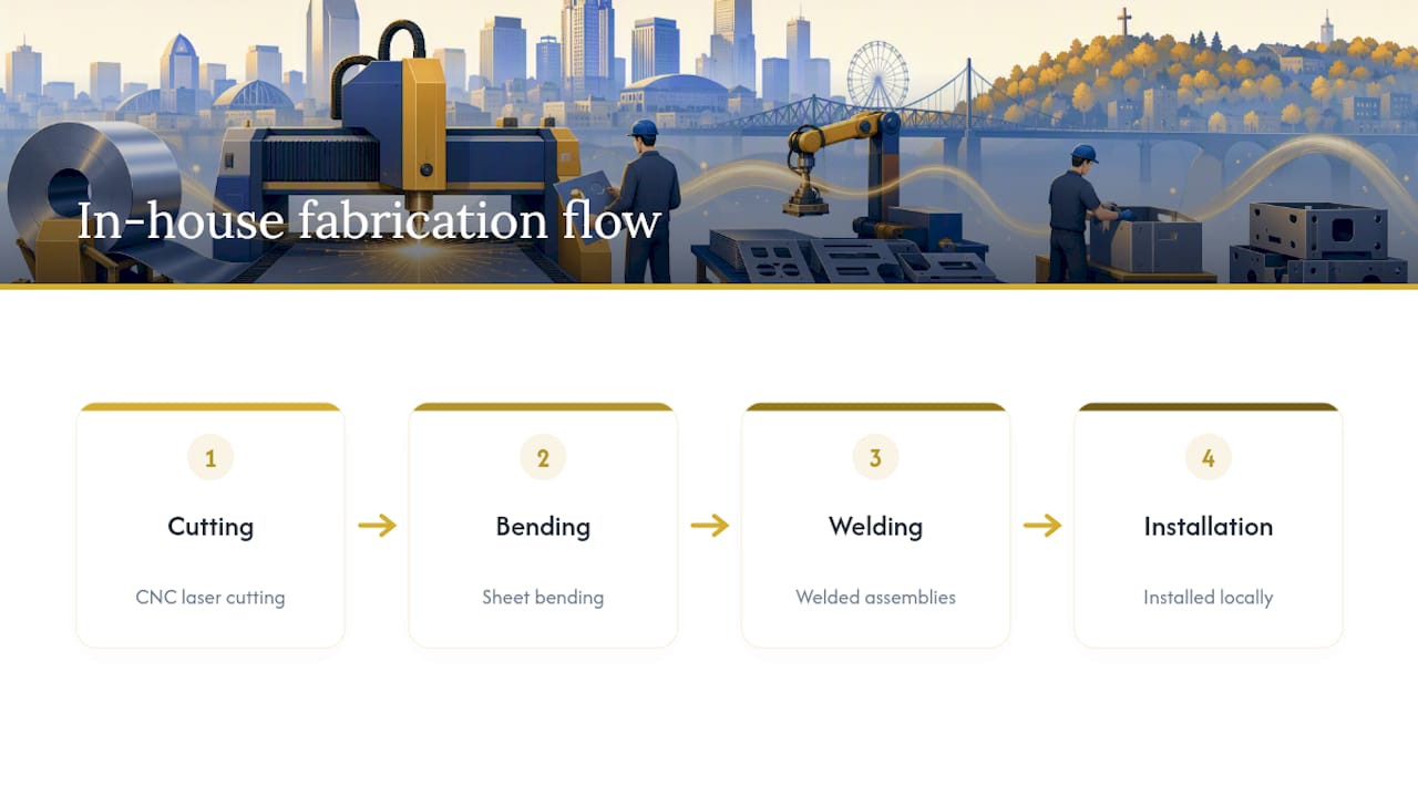 In-house laser cutting fabrication workflow