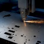 Laser cutting steel sheet in Montreal shop