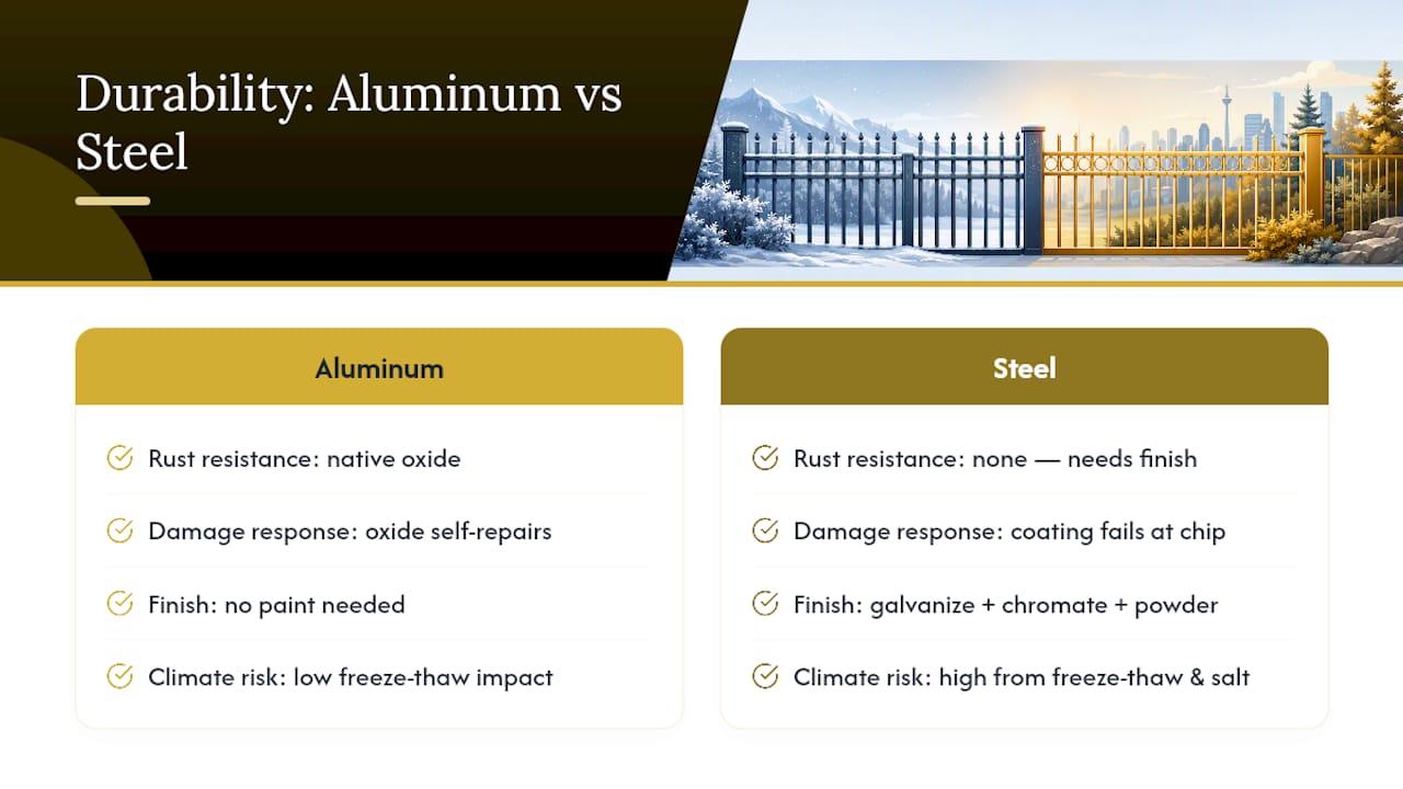 Durability and corrosion resistance in Canadian conditions — overview diagram