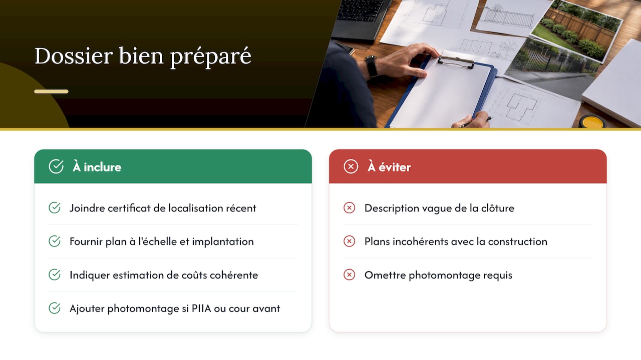 Documents nécessaires pour un dossier de permis complet
