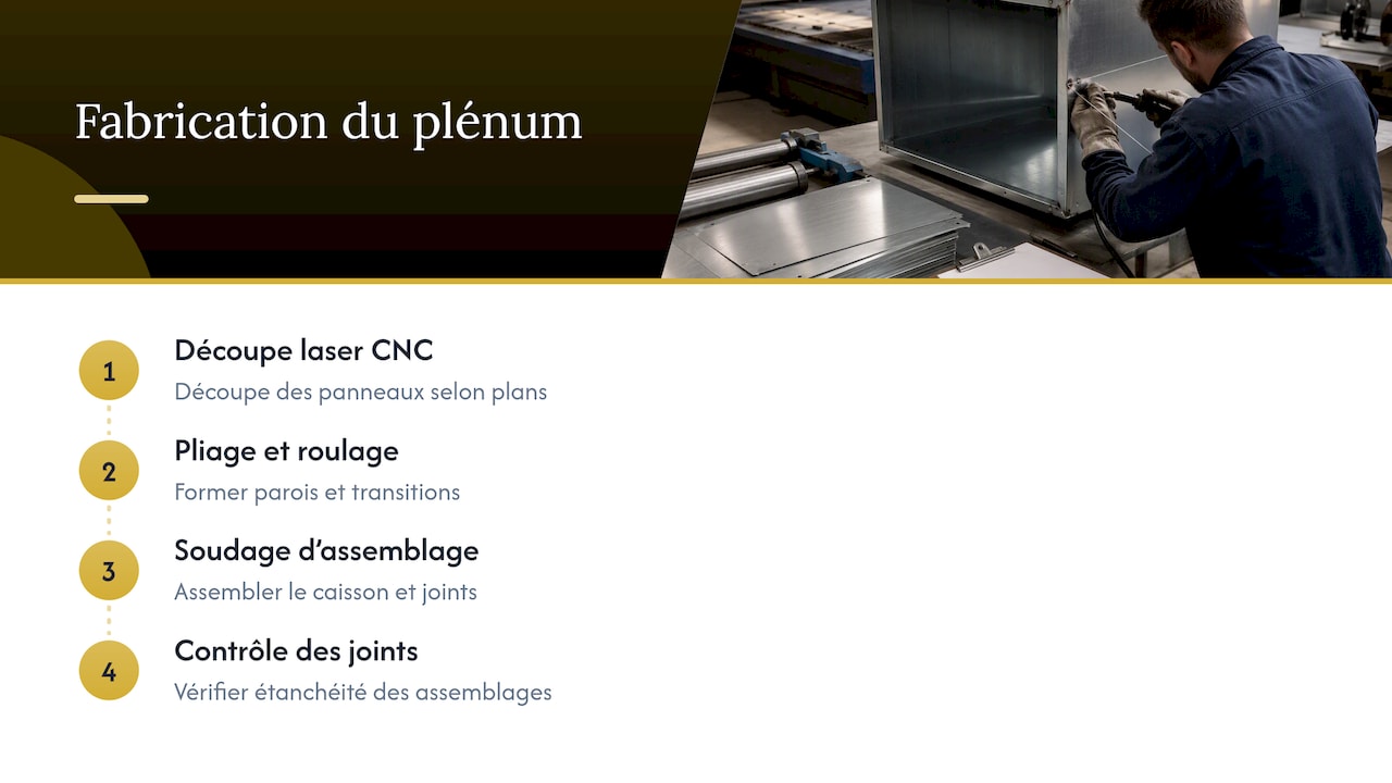 Les étapes de fabrication d’un plénum personnalisé
