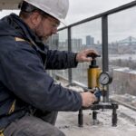 Test de traction d'une fixation dans le béton