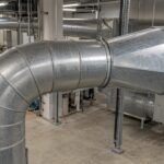 Conduits métalliques équipés d'un coude et d'une transition progressive