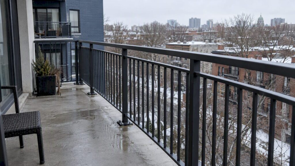 Garde-corps en acier pour balcon à Montréal
