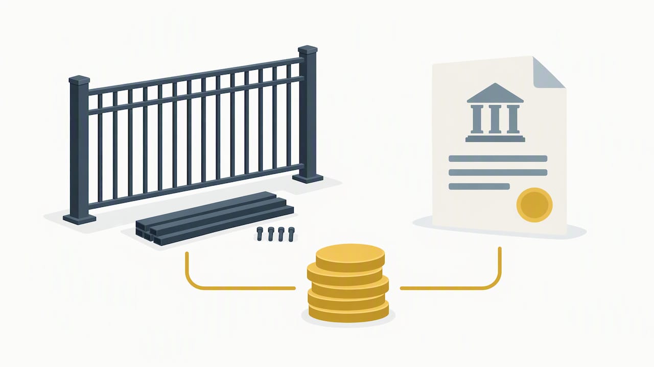 Fence project and municipal permit fee budget groups