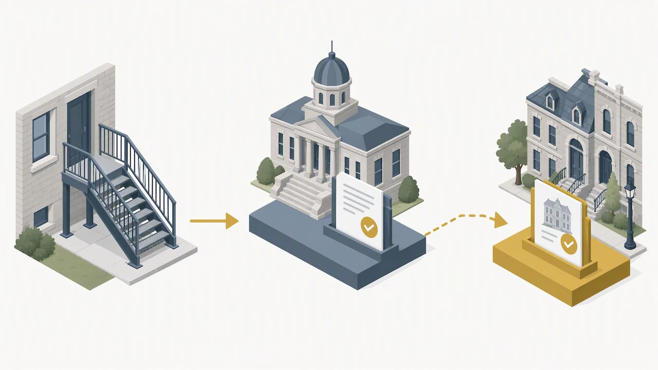 Stair replacement passing through permit reviews