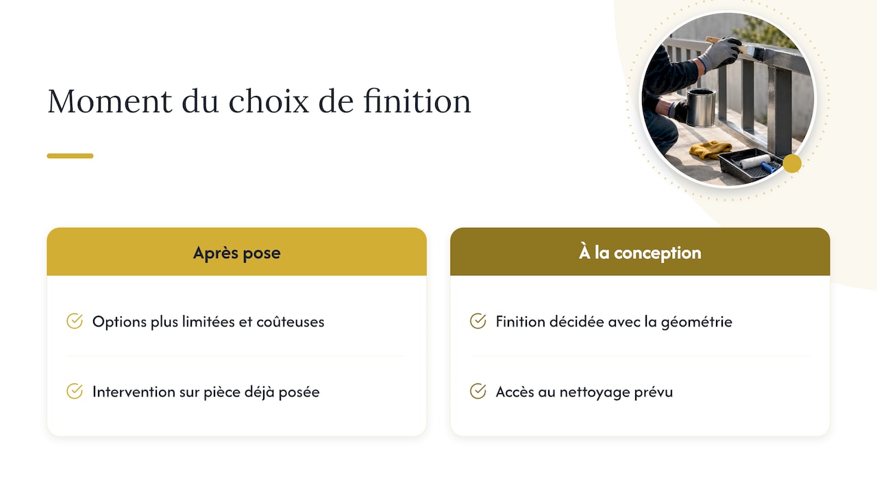 Notre point de vue : décider de la finition avant la découpe — overview diagram